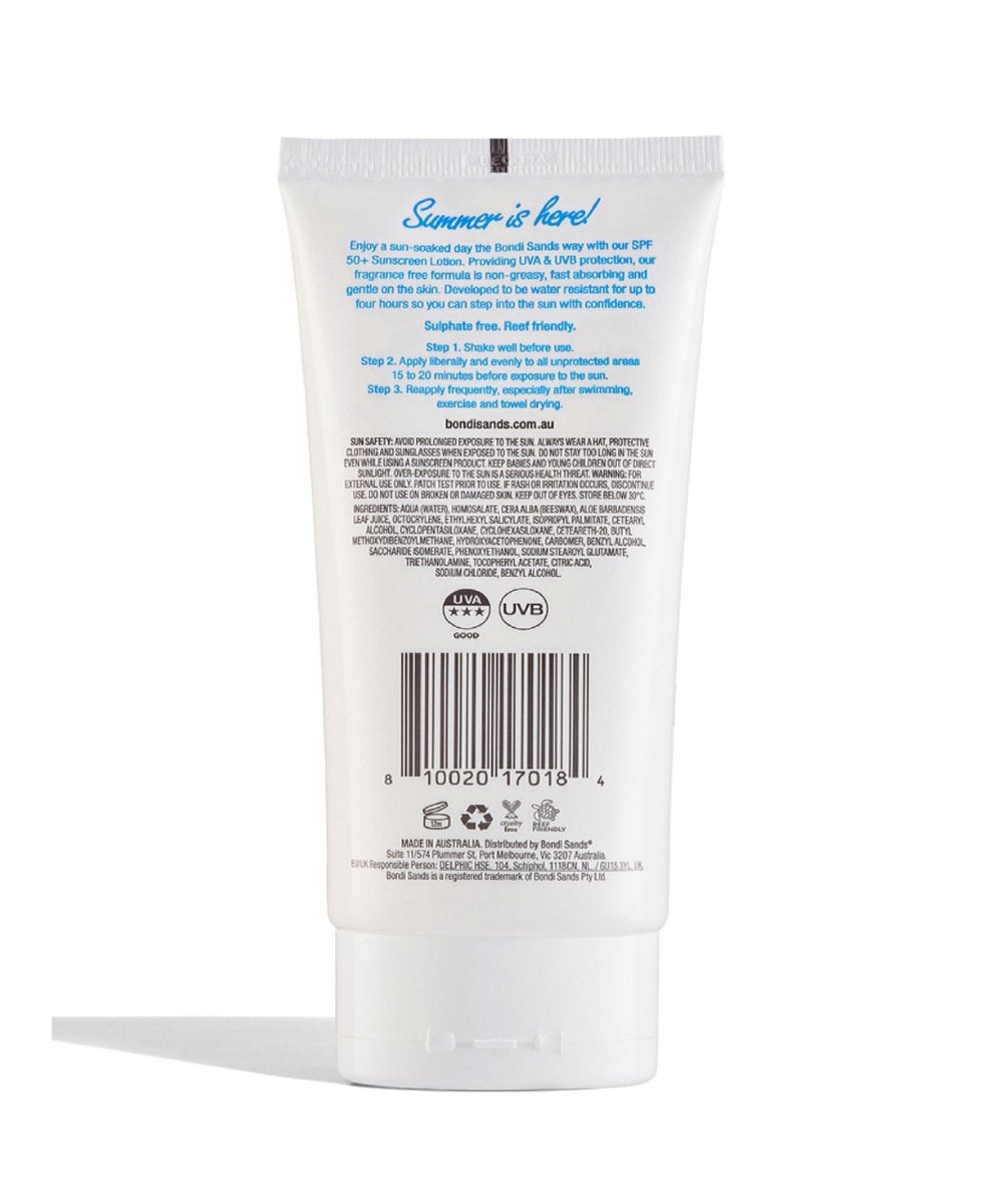 Bondi Sands Sunscreen Lotion SPF 50+ Fragrance Free