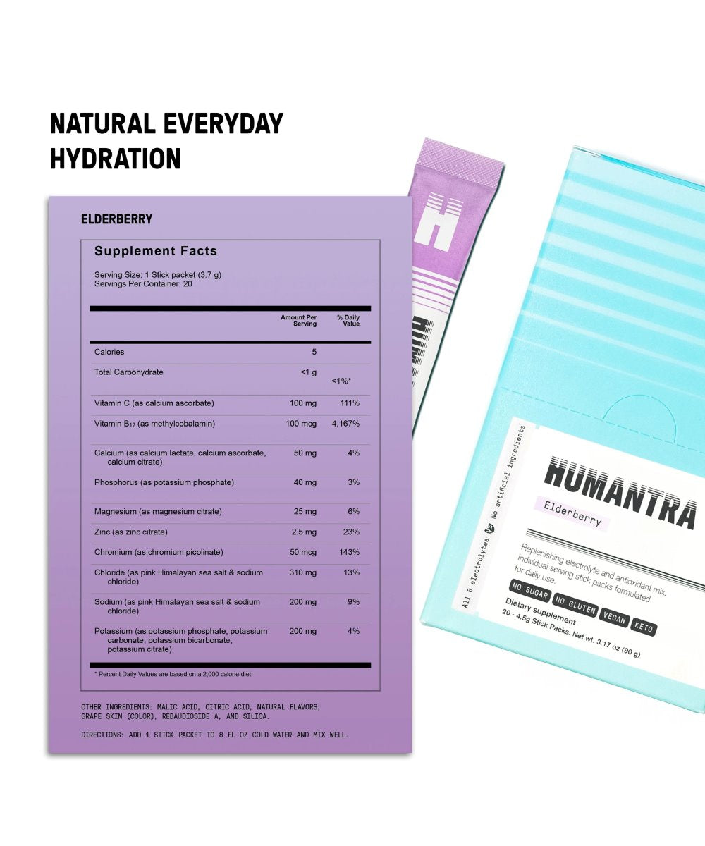 Humantra Elderberry Electrolyte Drink