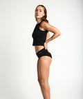 Modibodi Basic Mid-Rise Brief Moderate-Heavy, Black