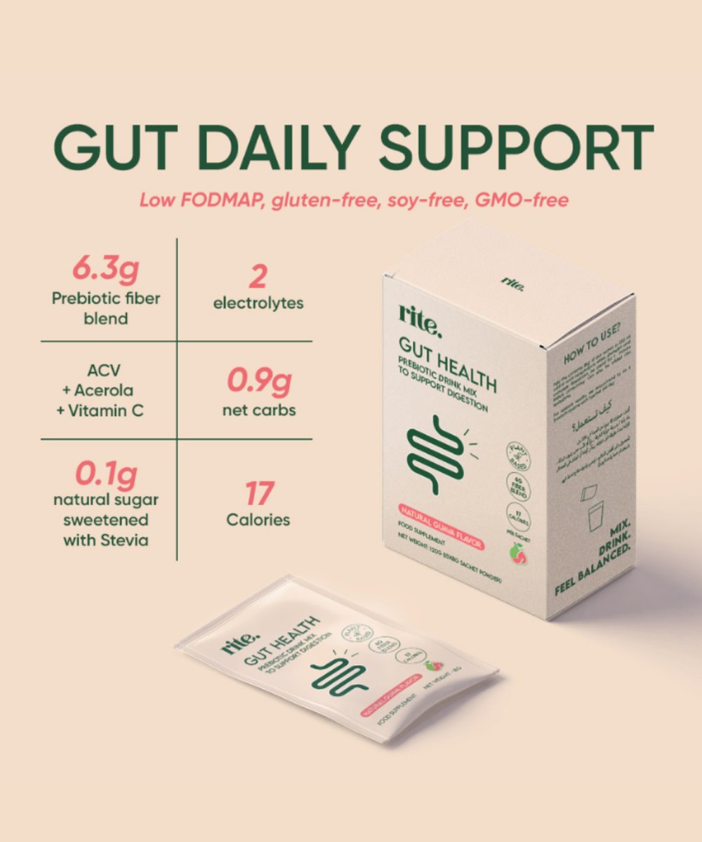 Rite Gut Health Prebiotic Drink Mix - 15 Sachets