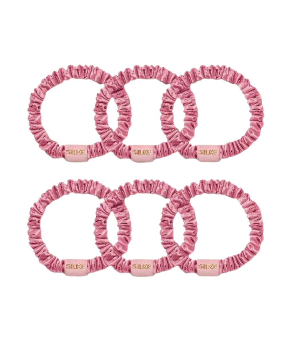 SILKE London Silk Hair Ties - Blossom (Powder Pink)