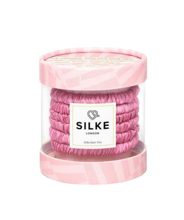 SILKE London Silk Hair Ties - Blossom (Powder Pink)