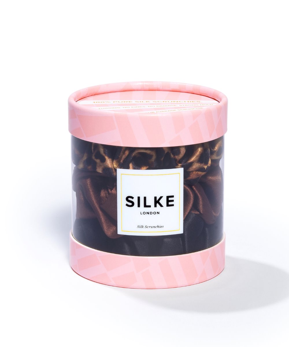 SILKE London SILKE Hair Scrunchies - Leopard Tonal