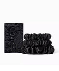 Slip Pure Silk Back To Basics Assorted Scrunchie Set Black