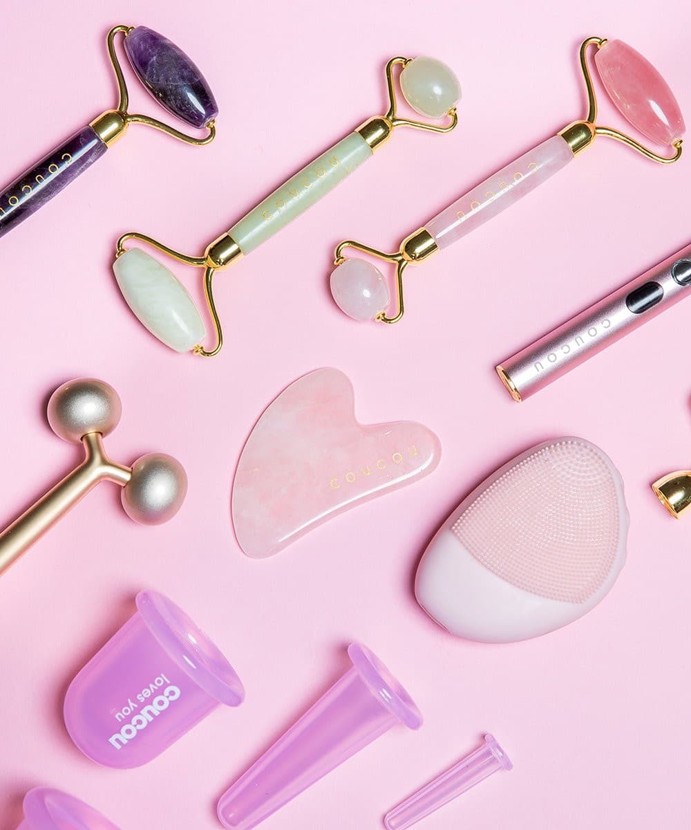 The Coucou Club Coucou Rose Quartz Cleansing Brush