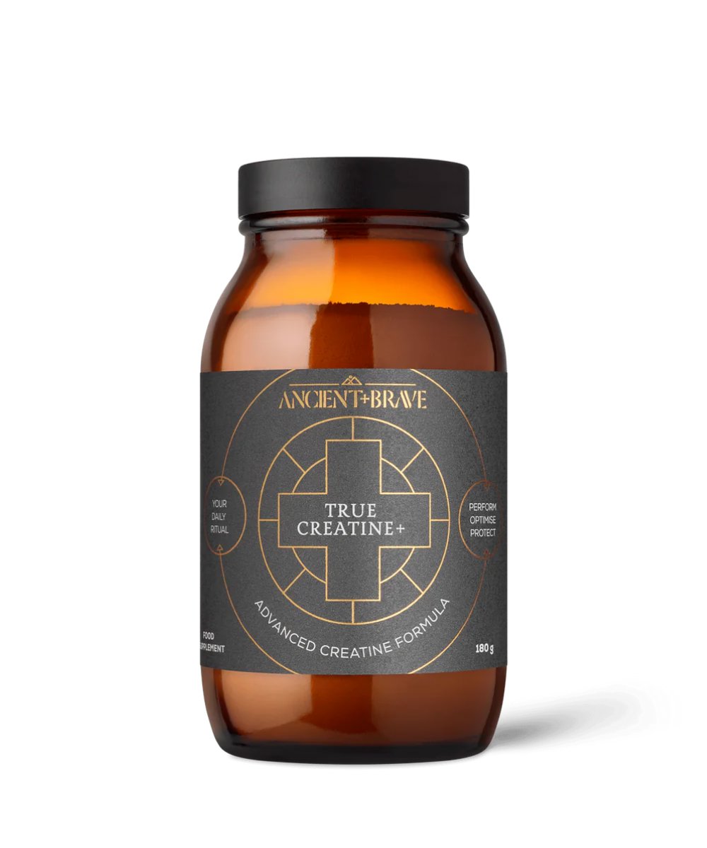 Ancient + Brave True Creatine+ 180g Glass Jar - 30 Servings 