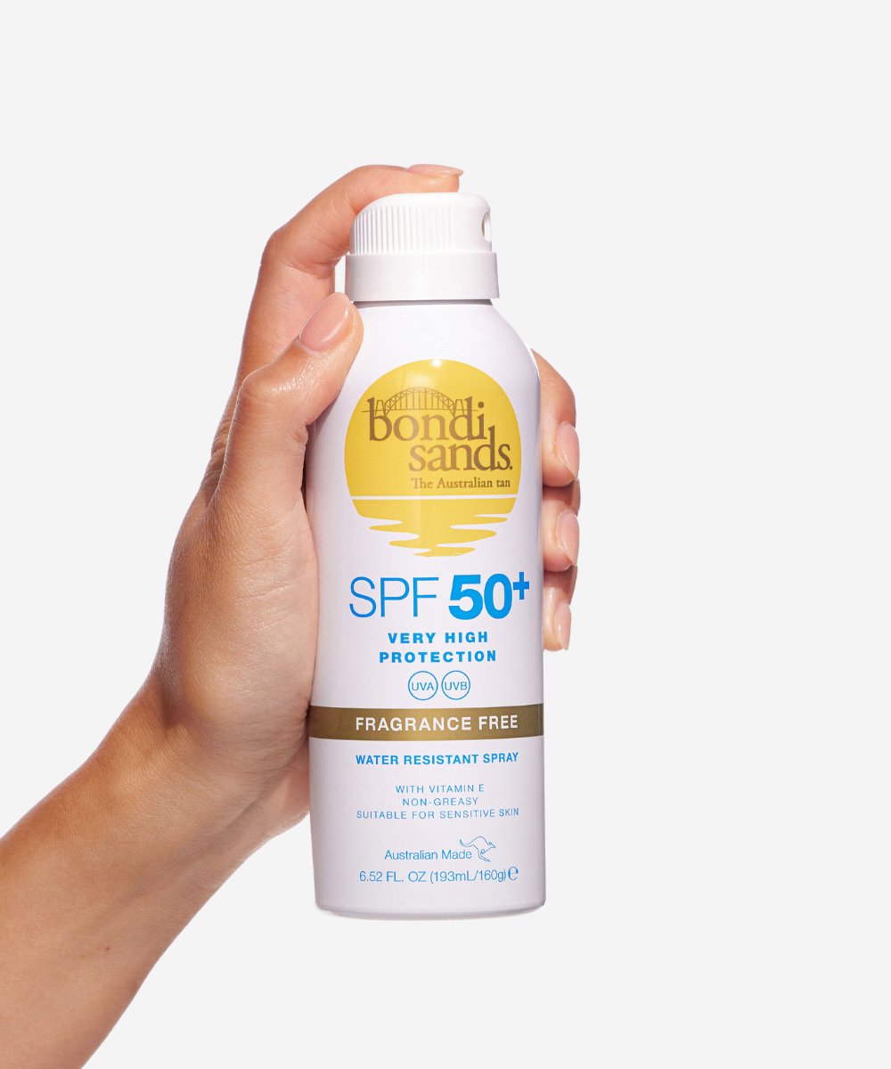 Bondi Sands SPF 50+ Aerosol Mist Spray Fragrance Free 