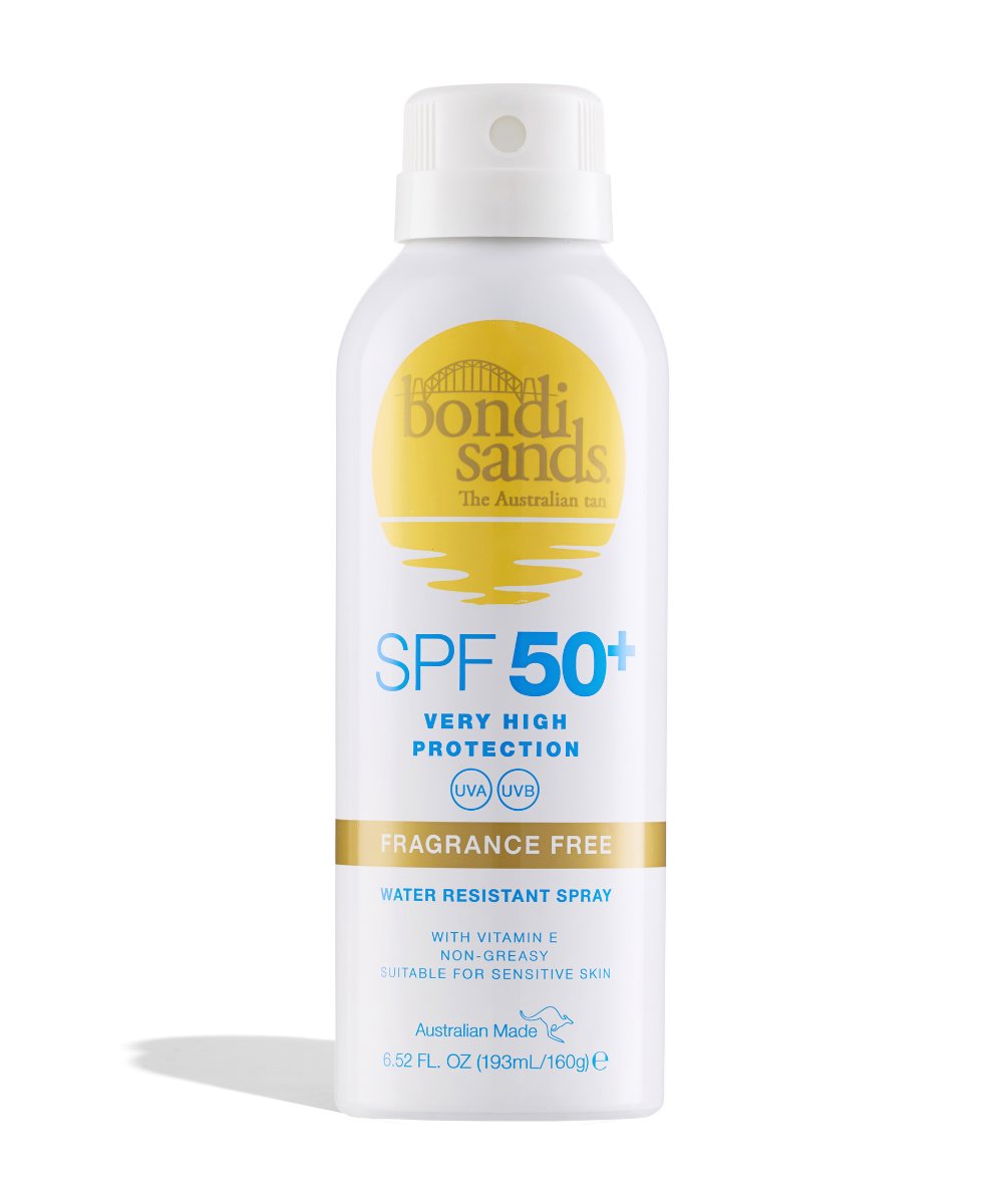 Bondi Sands SPF 50+ Aerosol Mist Spray Fragrance Free 