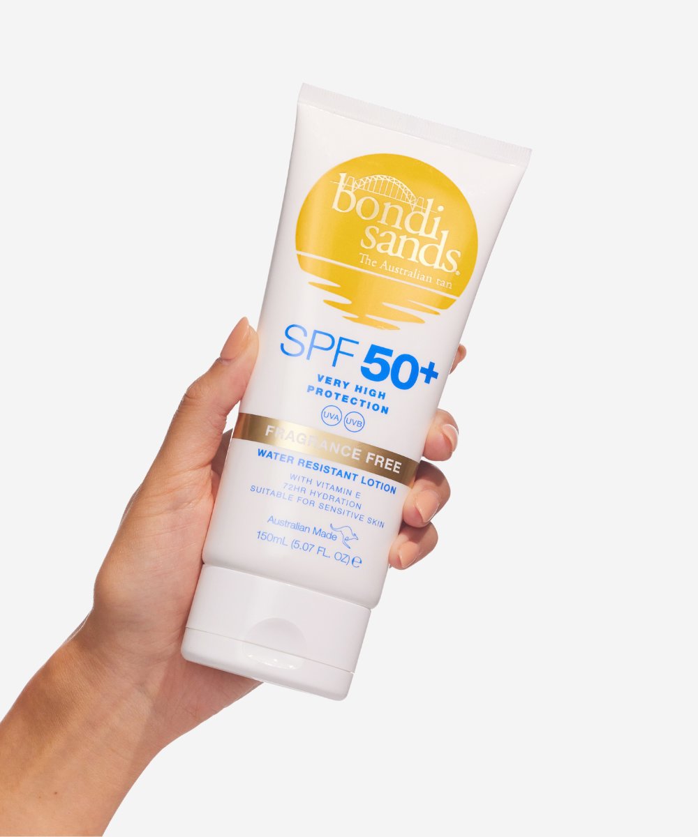 Bondi Sands Sunscreen Lotion SPF 50+ Fragrance Free 