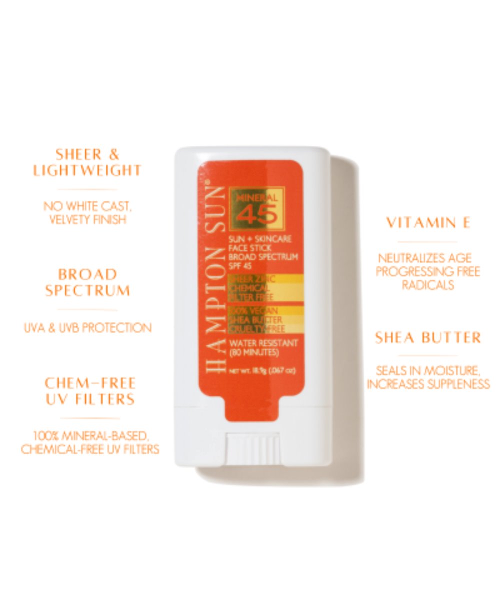 Hampton Sun SPF 45 Mineral Face Stick 