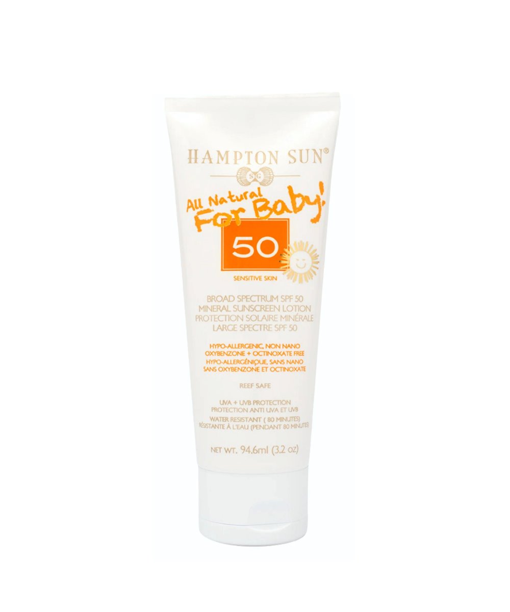 Hampton Sun SPF 50 All-Natural Mineral Lotion For Baby 