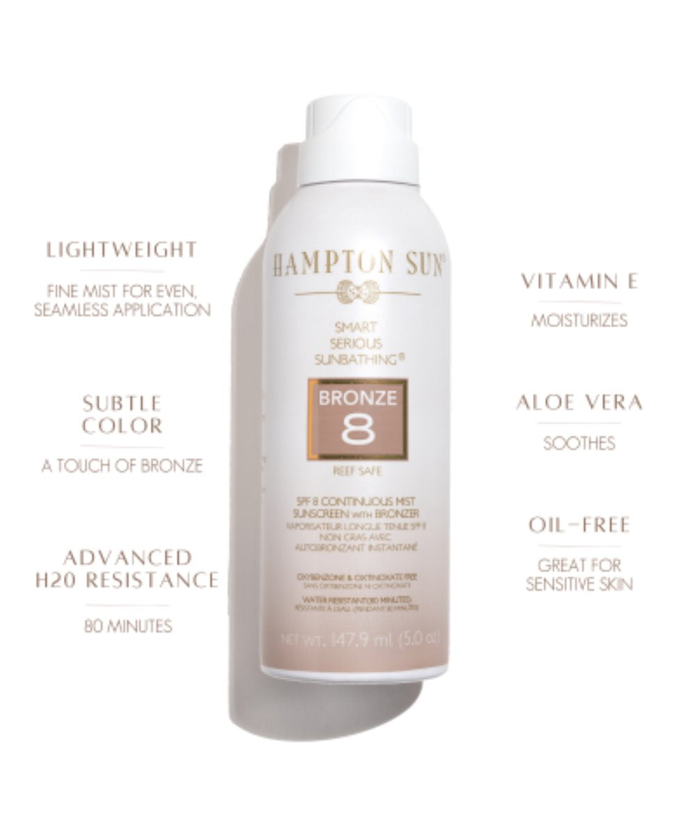 Hampton Sun SPF 8 Bronze Continuous Mist 