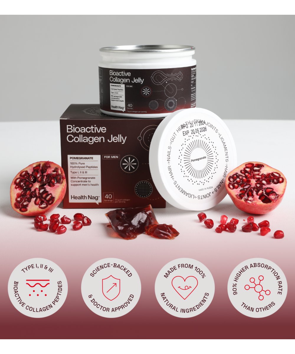 Health Nag Bioactive Collagen Jelly - Pomegranate 