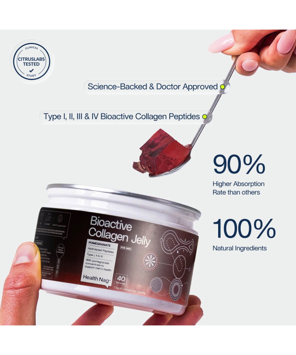 Health Nag Bioactive Collagen Jelly - Pomegranate 