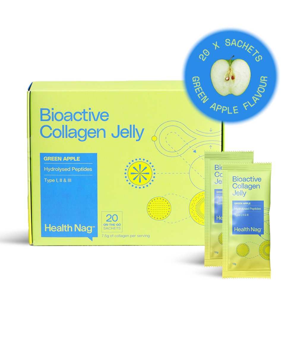 Health Nag Bioactive Collagen Jelly Sachets – Green Apple 