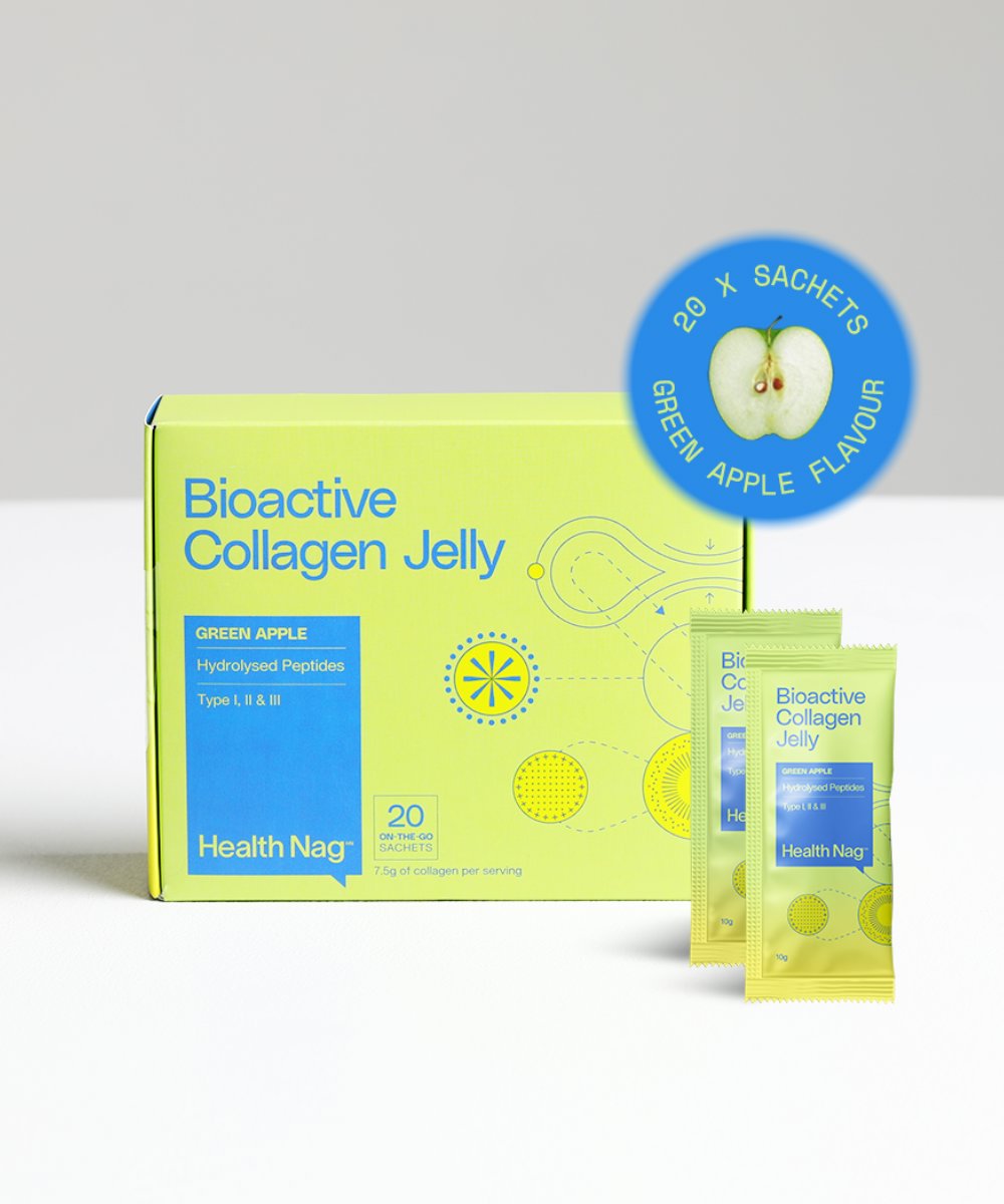 Health Nag Bioactive Collagen Jelly Sachets – Green Apple 