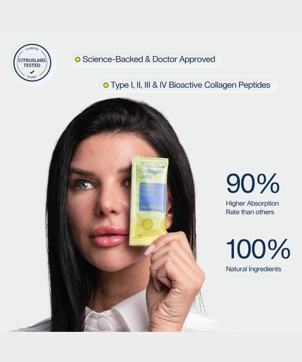Health Nag Bioactive Collagen Jelly Sachets – Green Apple 