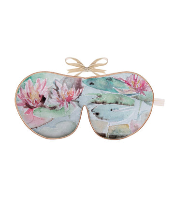 Holistic Silk Anti-Ageing Silk Eye Mask - Water Lilies 