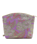 Holistic Silk Holistic Silk Limited Edition Lavender Make Up Bag - Pink Silk Brocade (Large) 