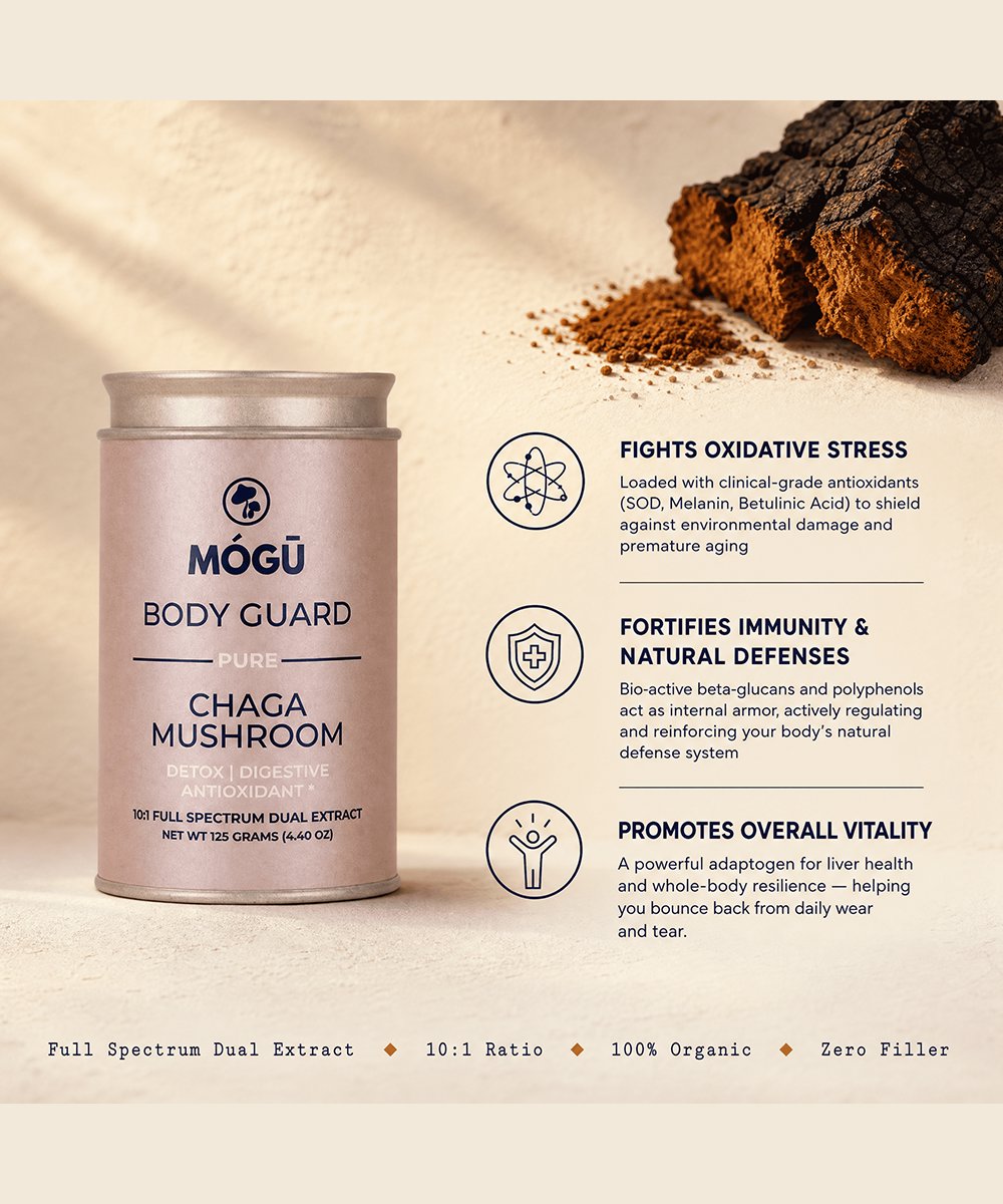 Mogu Mushrooms Body Guard Organic Chaga Mushroom 