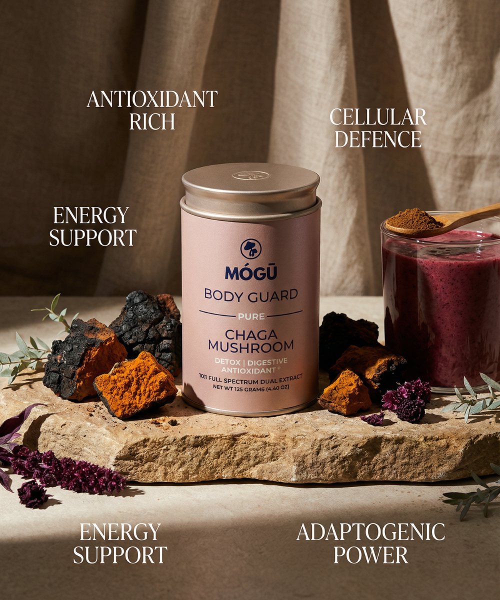 Mogu Mushrooms Body Guard Organic Chaga Mushroom 