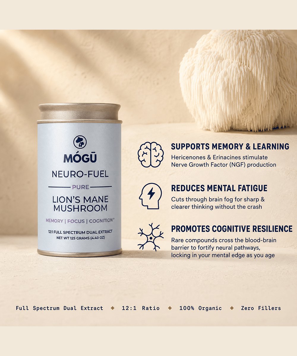 Mogu Mushrooms Neuro-Fuel Organic Lion's Mane Mushroom 