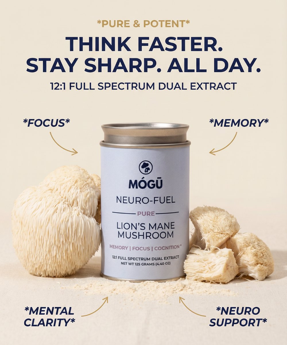 Mogu Mushrooms Neuro-Fuel Organic Lion's Mane Mushroom 