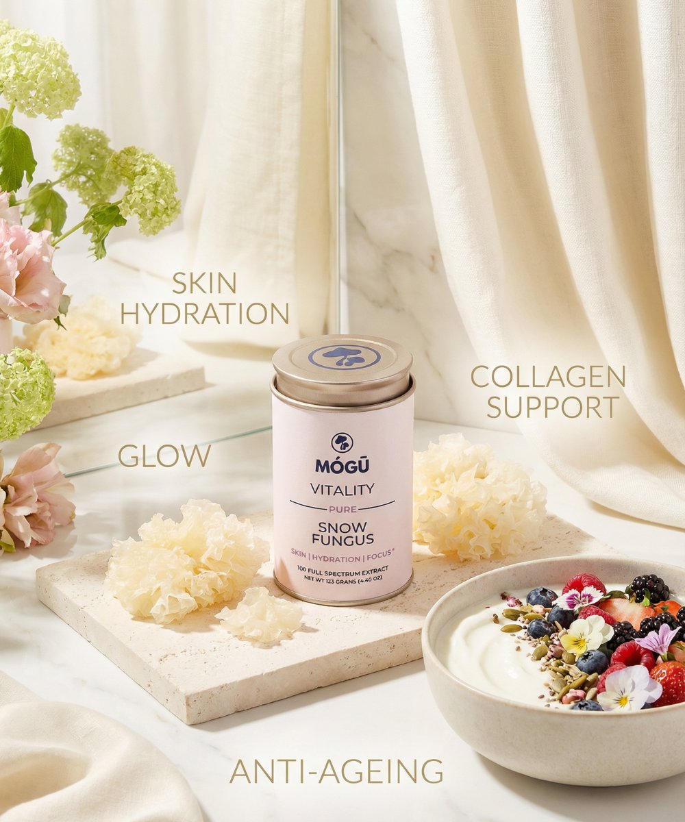 Mogu Mushrooms Vitality Organic Snow Fungus Mushroom 