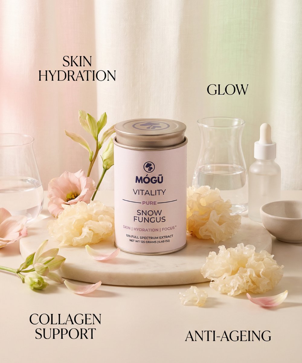 Mogu Mushrooms Vitality Organic Snow Fungus Mushroom 