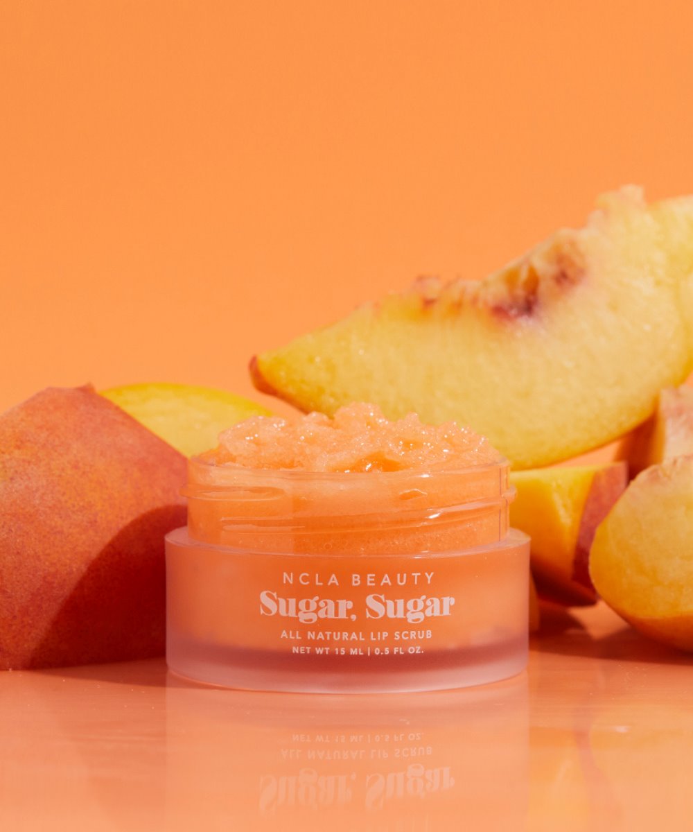 NCLA Beauty Sugar Sugar Peach Lip Scrub 