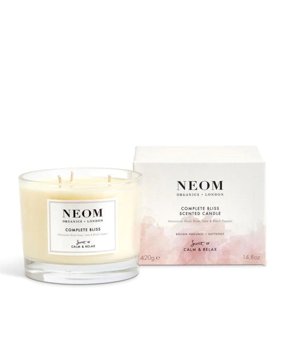 NEOM Organics Complete Bliss Scented Candle 3 Wick (420g) 