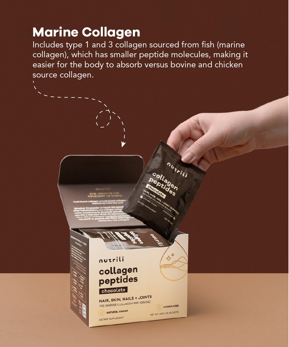Nutrili Marine Collagen Peptides Chocolate 