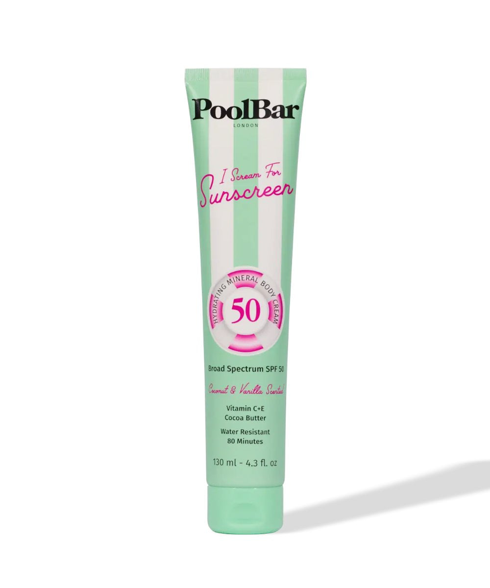 PoolBar London I Scream For Sunscreen - Mineral Body Broad Spectrum SPF 50 Sunscreen 
