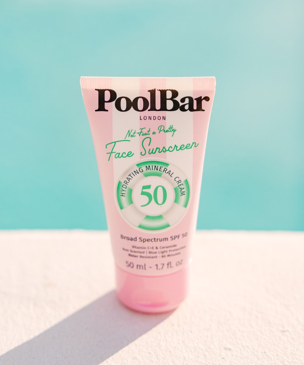 PoolBar London Not Just A Pretty Face - Mineral Face Broad Spectrum SPF 50 Sunscreen 