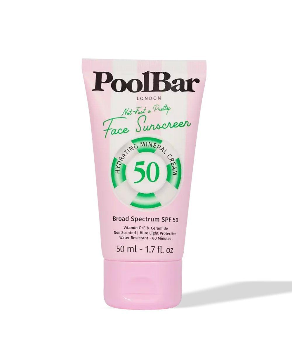 PoolBar London Not Just A Pretty Face - Mineral Face Broad Spectrum SPF 50 Sunscreen 