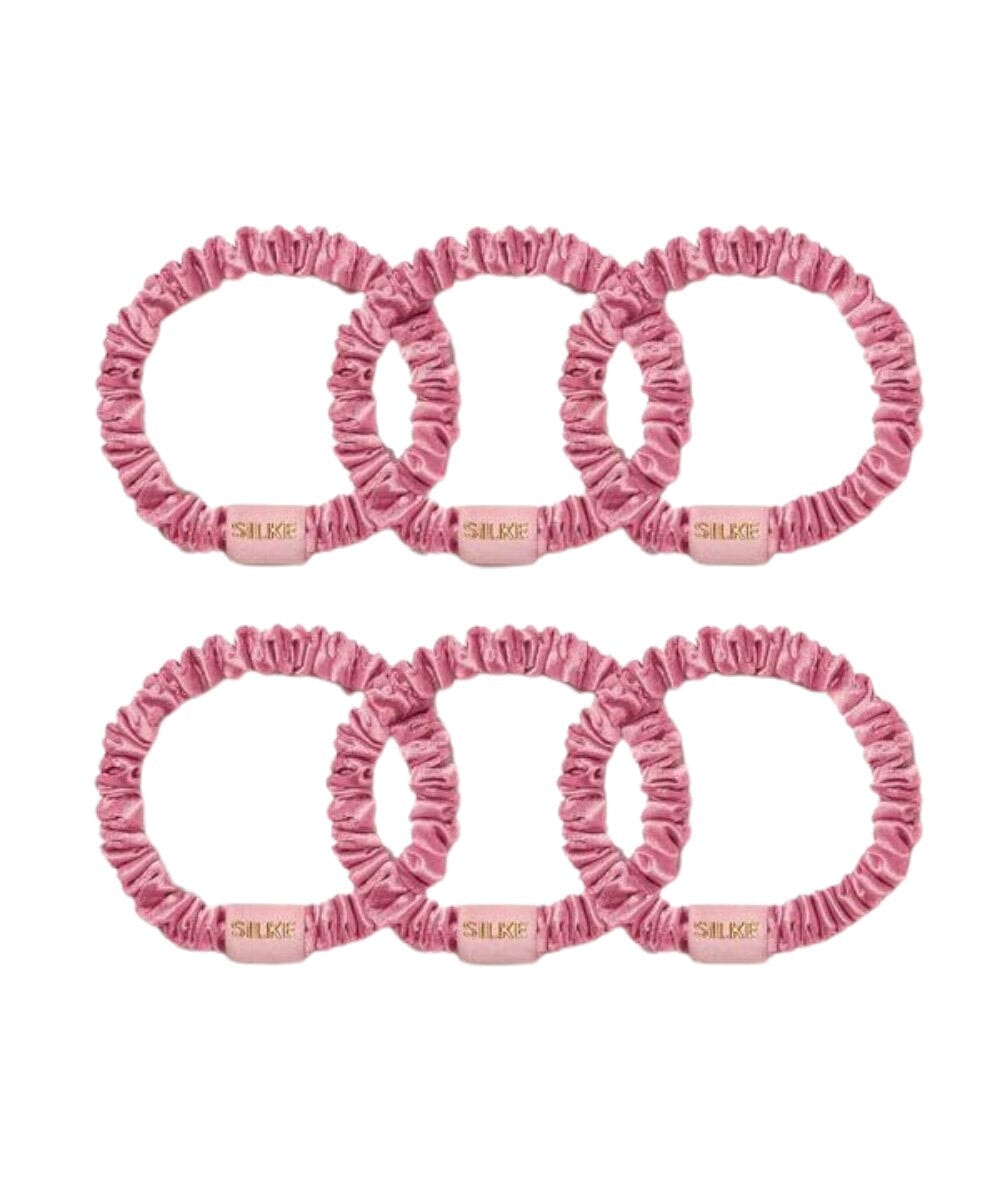 SILKE London Silk Hair Ties - Blossom (Powder Pink) 