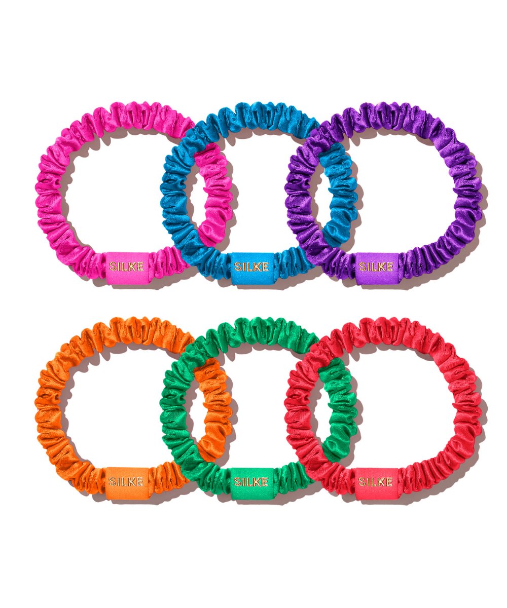 SILKE London Silk Hair Ties - Frida (Multi-coloured Jewel) 