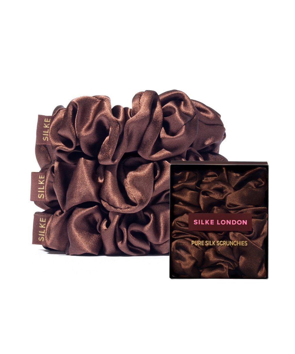 SILKE London SILKE Hair Scrunchies - Brown 