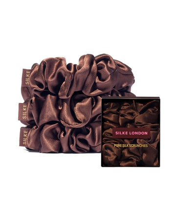SILKE London SILKE Hair Scrunchies - Brown 