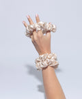 SILKE London SILKE Hair Scrunchies - Cream 