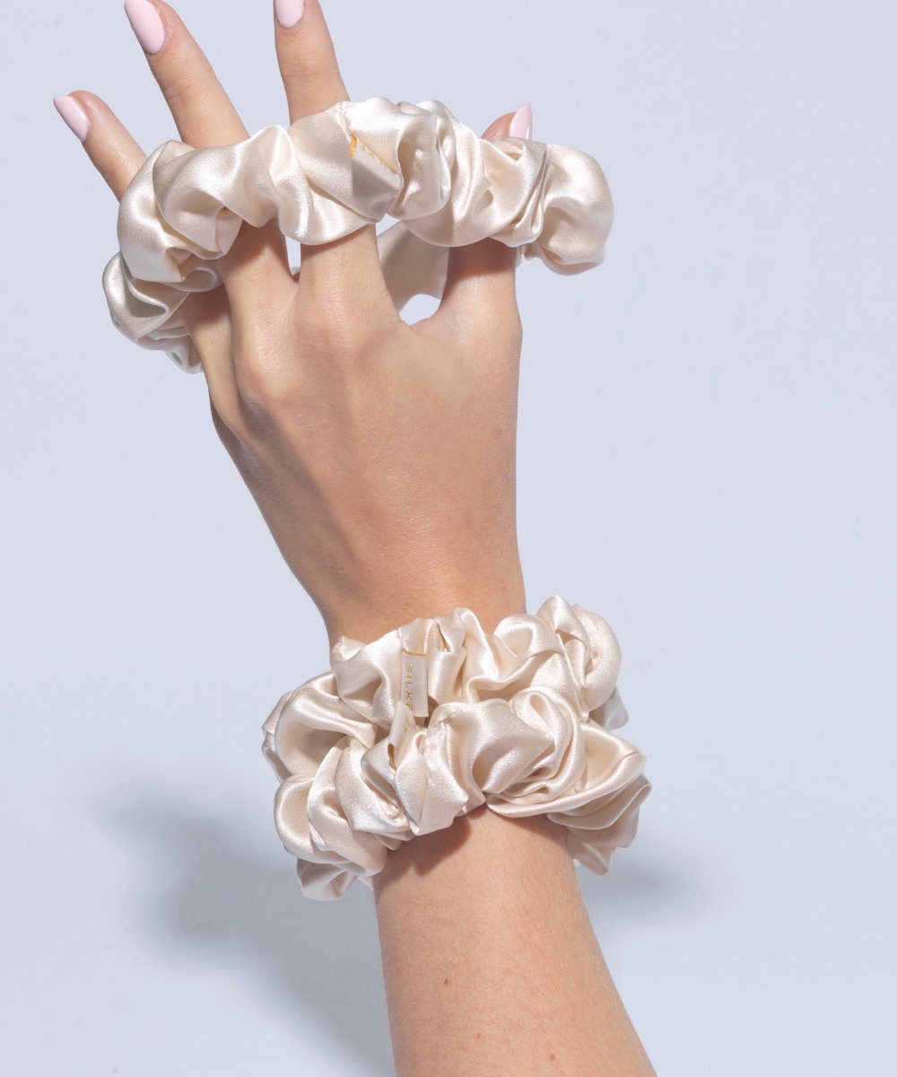 SILKE London SILKE Hair Scrunchies - Cream 