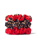 SILKE London SILKE Hair Scrunchies - Leopard Red 