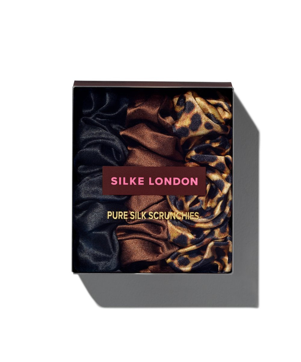 SILKE London SILKE Hair Scrunchies - Leopard Tonal 