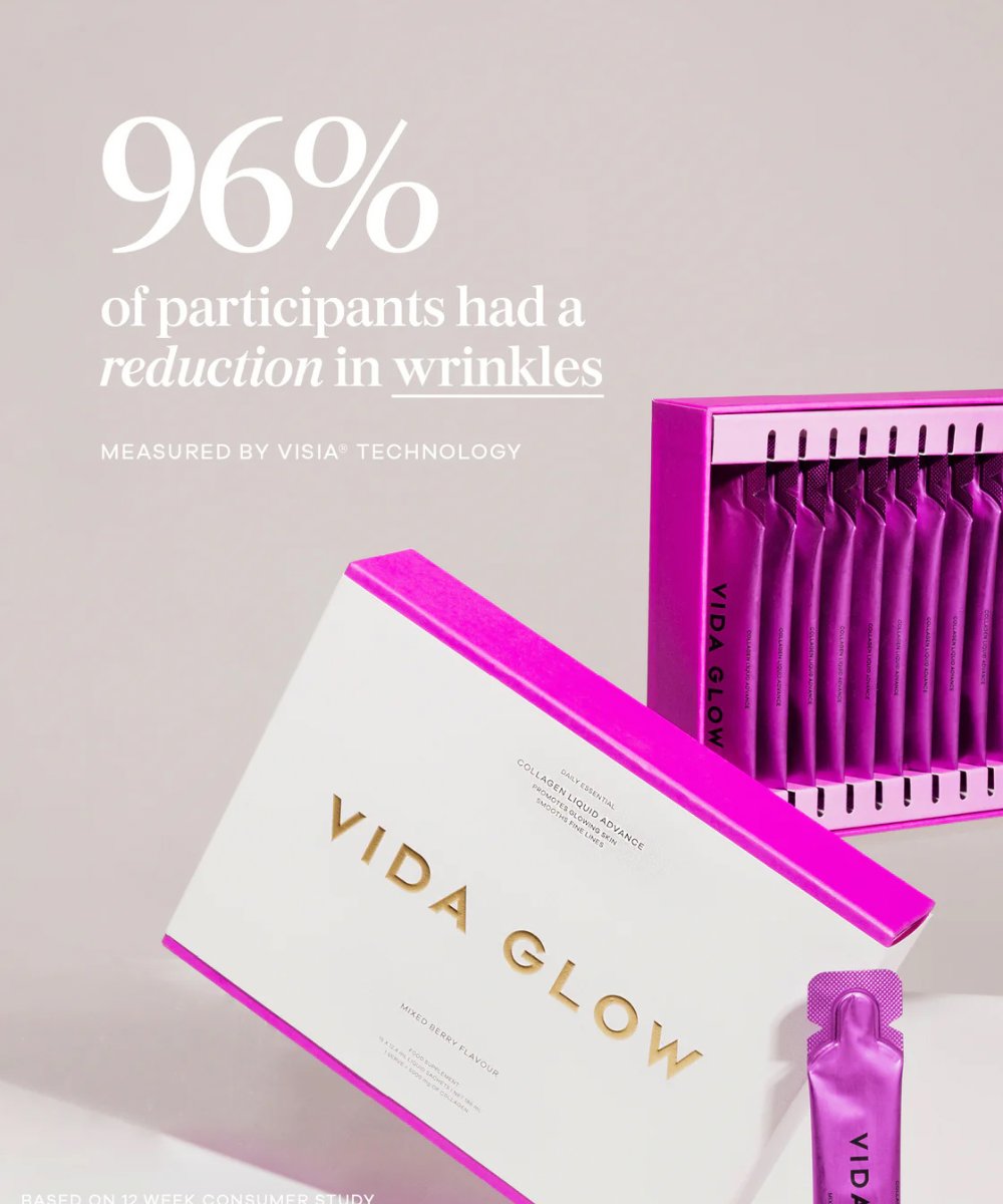 Vida Glow Liquid Collagen Skin + Energy Green Apple 