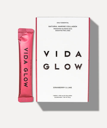 Vida Glow Natural Marine Collagen Sachets Cranberry & Lime 