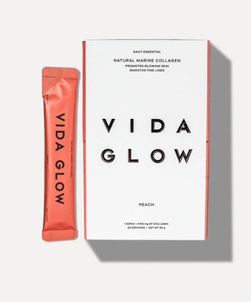 Vida Glow Natural Marine Collagen Sachets Peach 