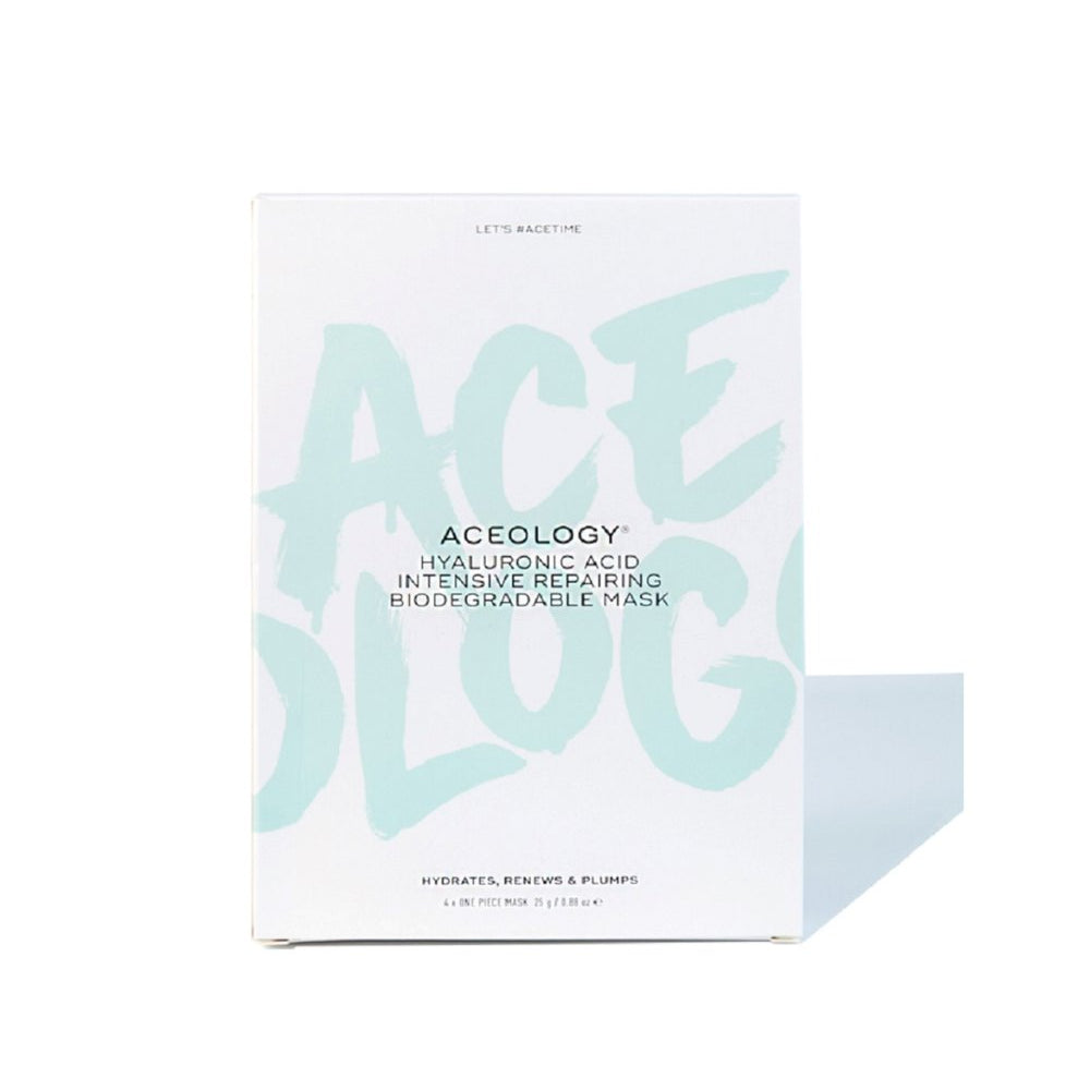 Aceology Hyaluronic Acid Intensive Repairing Biodegradable Mask (4 pack) 