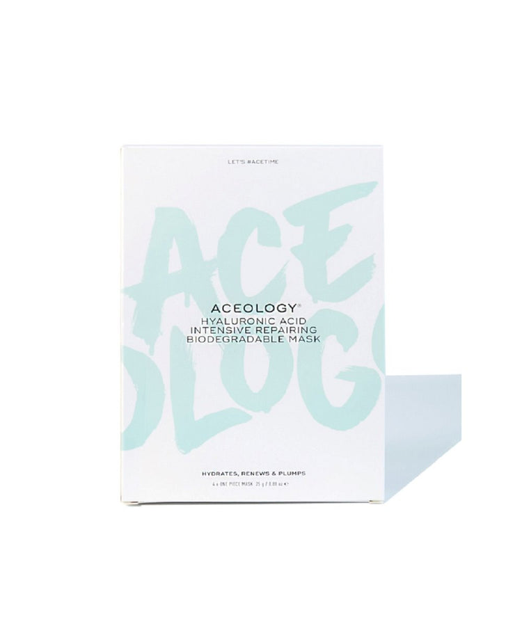 Aceology Hyaluronic Acid Intensive Repairing Biodegradable Mask (4 pack) 