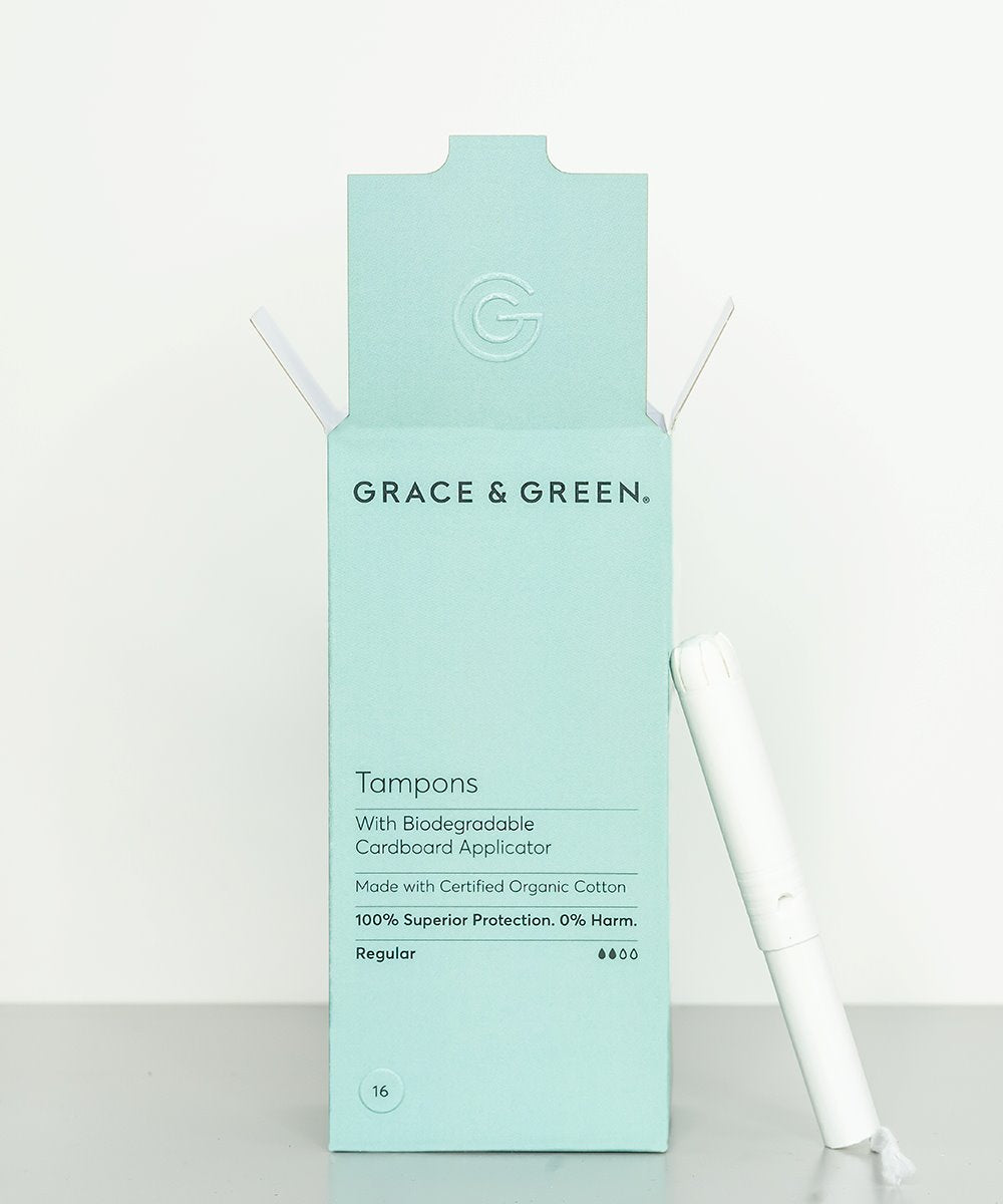 Grace & Green Organic Biodegradable Applicator Tampons - Regular 