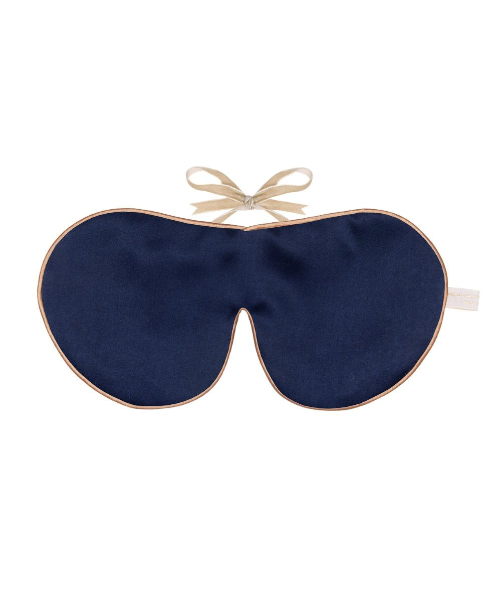 Holistic Silk Anti-Ageing Silk Eye Mask - Plain Navy 